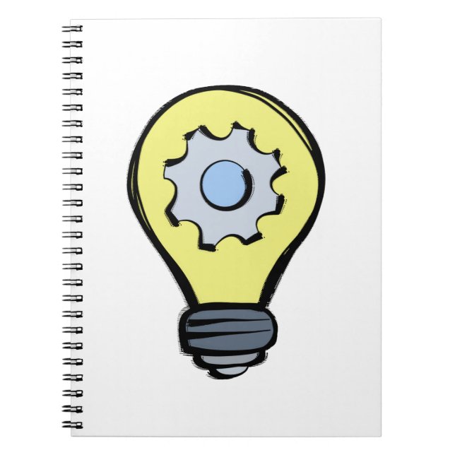 Caderno Espiral Lâmpada e artes (Frente)