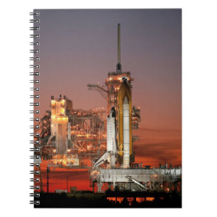 Caderno Espiral Lançamento do Red Sky for Space Shuttle Atlantis