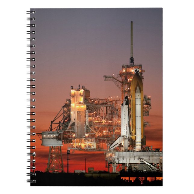 Caderno Espiral Lançamento do Red Sky for Space Shuttle Atlantis (Frente)