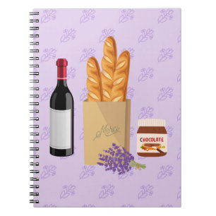 Caderno Espiral Lanche Francês