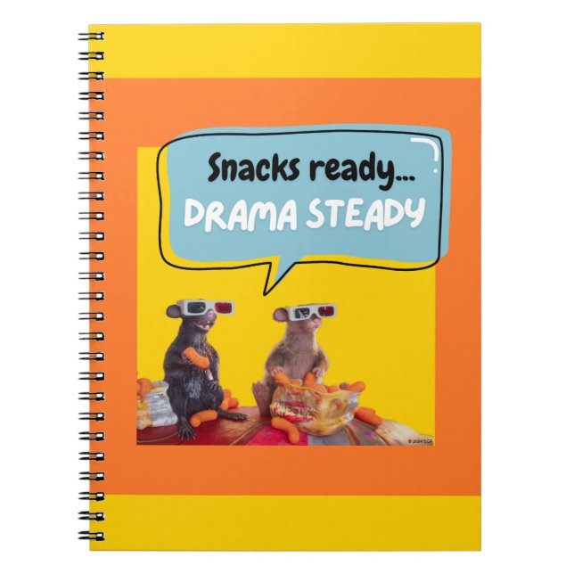 Caderno Espiral Lanches Prontos, Drama Estável (Frente)