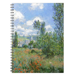 Caderno Espiral Lane in the Poppy Fields - Claude Monet