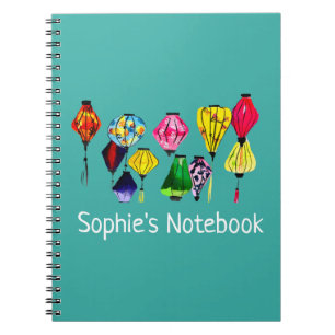 Caderno Espiral Lanterna chinesa