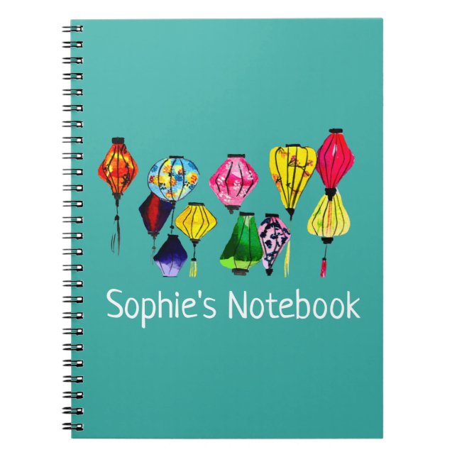 Caderno Espiral Lanterna chinesa (Frente)