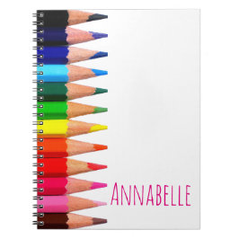 Caderno Espiral Lápis coloridos