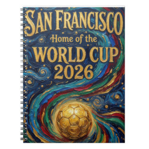 Caderno Espiral Lar de São Francisco da Copa do Mundo de Futebol d