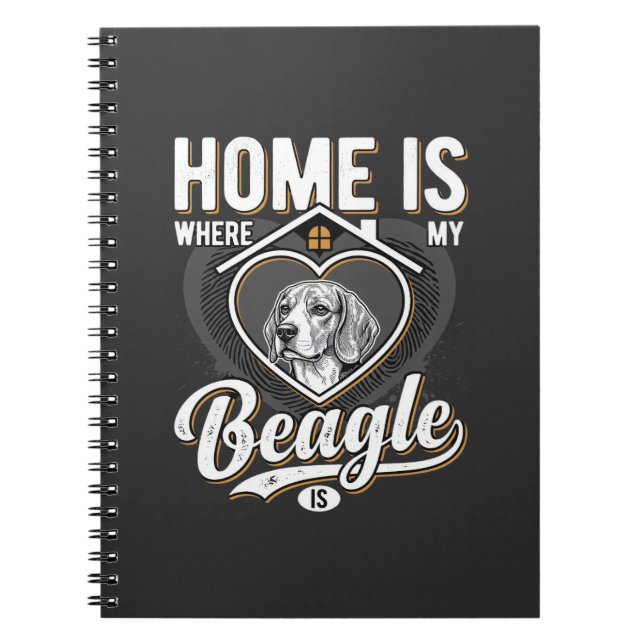 Caderno Espiral Lar é Onde Meu Beagle Está_1 (Frente)