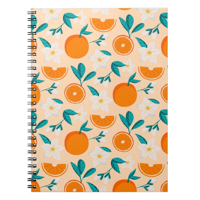 Caderno Espiral Laranja Citrus Diversão (Frente)