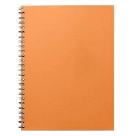 Caderno Espiral Laranja Cor Sólida Simples Monocor