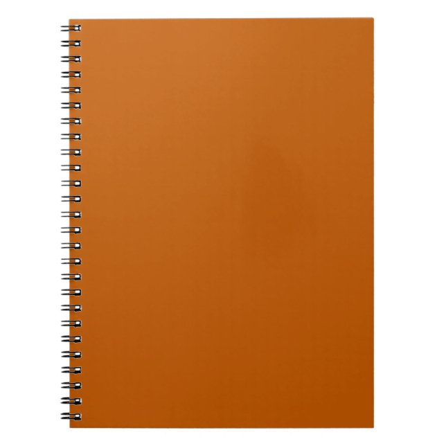 Caderno Espiral Laranja Queimado (Frente)