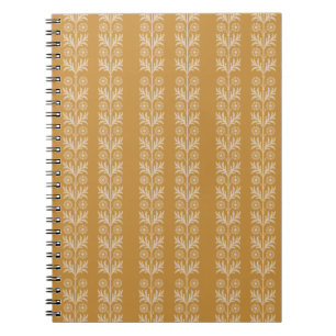 Caderno Espiral Laranja Zest Arts and Artesanatos Floral Stripe
