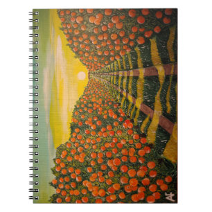 Caderno Espiral Laranjas de Valência Pintura de Alfred Fox