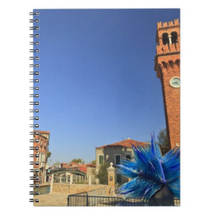 Caderno Espiral Large Glass States and Bell Tower, Itália