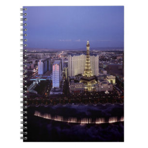 Caderno Espiral Las Vegas Strip Aerial View Casino Gambling City