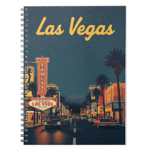 Caderno Espiral Las Vegas Vintage