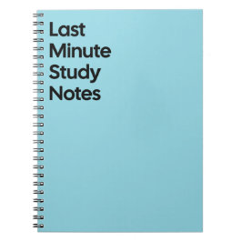 Caderno Espiral Last Minute Study Notebook