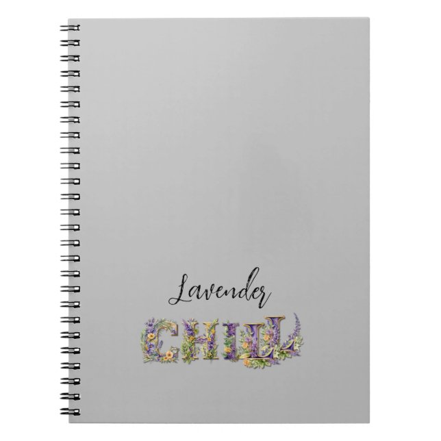 Caderno Espiral Lavanda Chill (Frente)