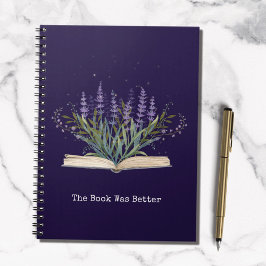 Caderno Espiral Lavanda Cresce A Partir Da Cotação De Leitura De L