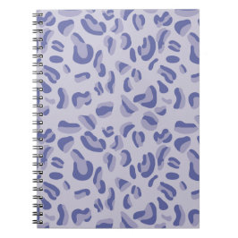 Caderno Espiral Lavanda de padrão-leopardo roxo