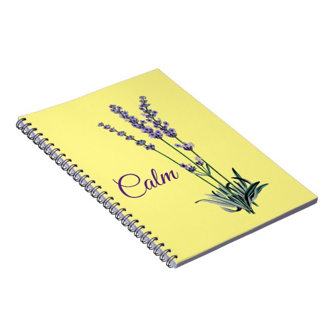 Caderno Espiral Lavanda Flor Calm (Lado Direito)