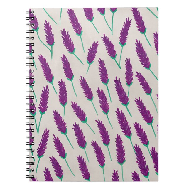 Caderno Espiral Lavanda Watercolor (Frente)