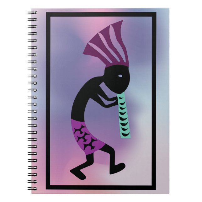 Caderno Espiral Lavandas do notebook Kokopelli (Frente)