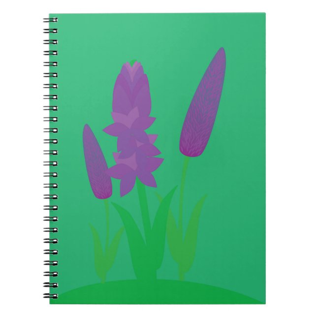 Caderno Espiral Lavender Plants (Frente)