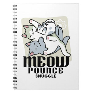 Caderno Espiral Lazer - Design de Gatos Preguiçosos