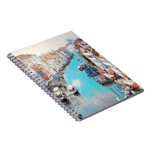 Caderno Espiral ldp VENICE - View of the Grand Canal from Rialto