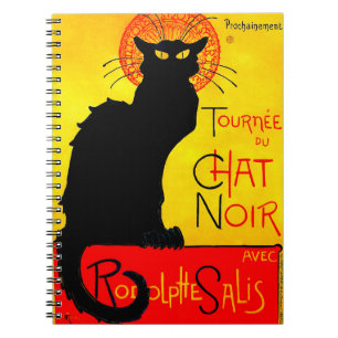 Caderno Espiral Le Chat Noir Vintage