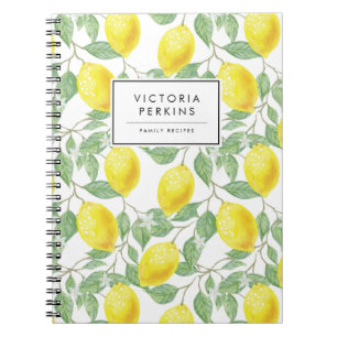 Caderno Espiral Leão Brilhante Colorido Citrus Yellow Chic Summer