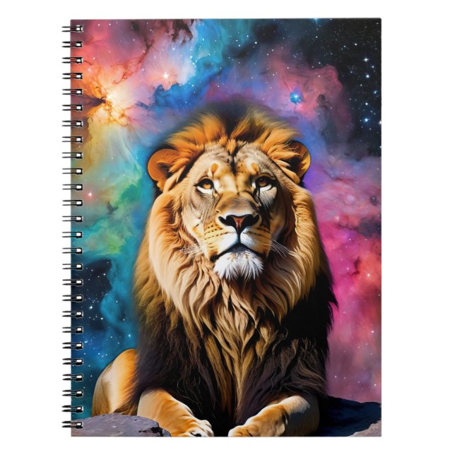 Caderno Espiral Leão Cósmico (Frente)