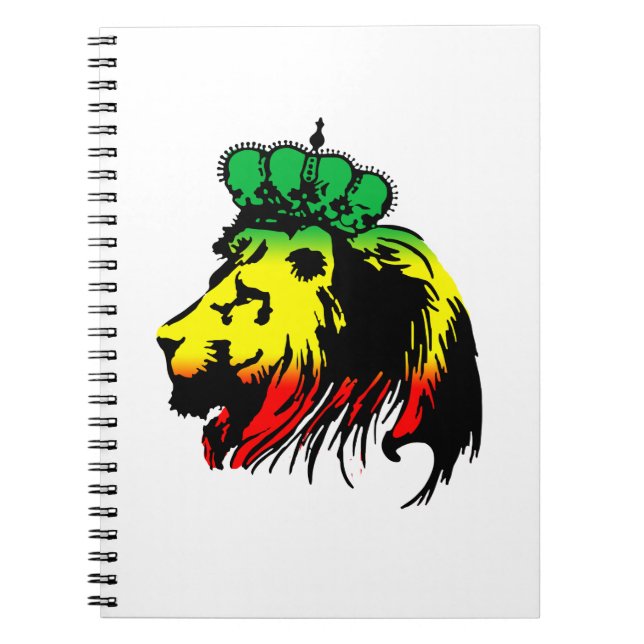 Caderno Espiral Leão De Judah Rasta (Frente)