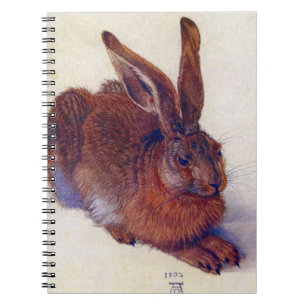 Caderno Espiral Lebre Jovem por Albrecht Durer, Arte Fino Renascen