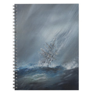 Caderno Espiral Lebreiro do HMS na tempestade fora cabo chifre do