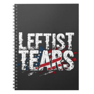 Caderno Espiral Leftista Lágrimas Liberais Democratas Kamal Harris