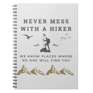 Caderno Espiral Legal Caminho Nunca Mete Com Um Hiker