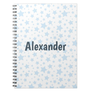 Caderno Espiral Legal estrelas azuis