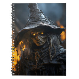 Caderno Espiral Legal ilustração espetacular da bruxa do Dia das B
