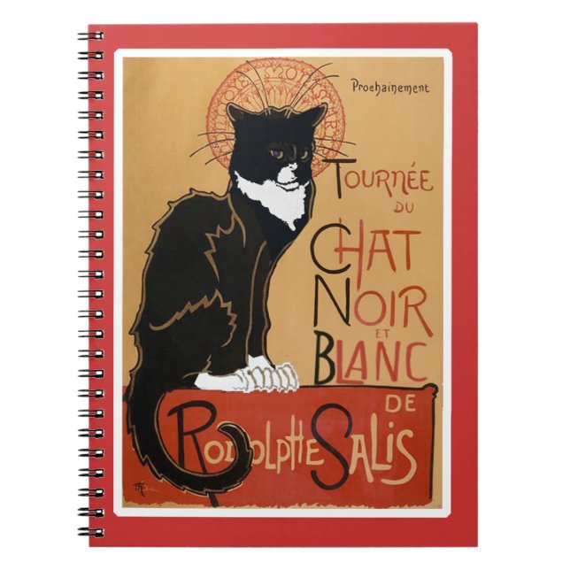 Caderno Espiral Legal Le Chat Noir et Blanc (Frente)