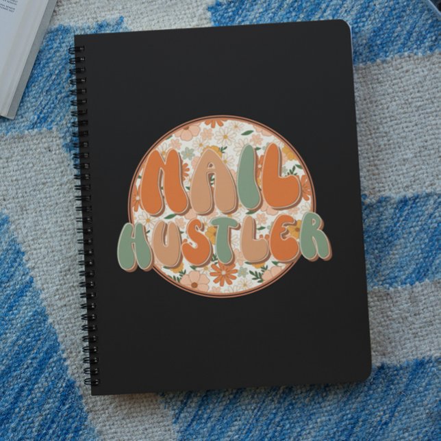 Caderno Espiral Legal Nail Hustler Nail Salon Floral (Cool Nail Hustler Nail Salon Floral Notebook)