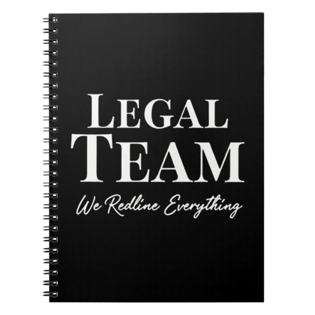 Caderno Espiral Legal Team - We Readline Everithing (Frente)