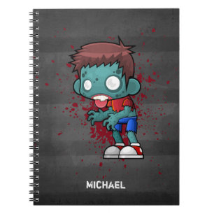 Caderno Espiral Legal Zombie Duque com Sangue/Pinta Splatter