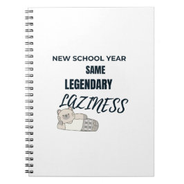 Caderno Espiral Legendary Laziness Notebook