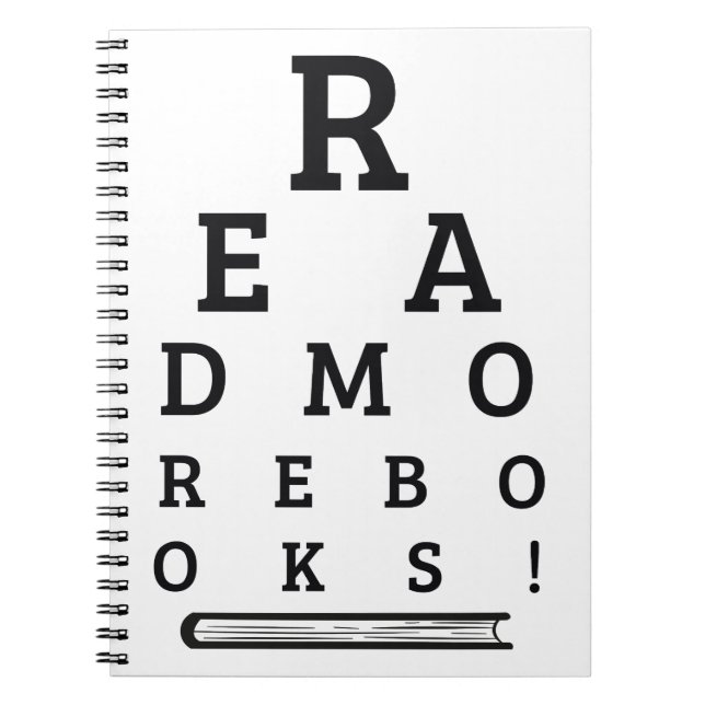 Caderno Espiral Leia mais livros (Frente)