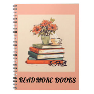 Caderno Espiral leia mais livros "notebook"