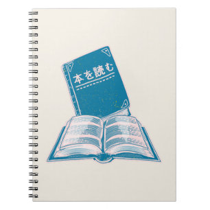 Caderno Espiral Leia o livro kanji japonês