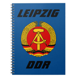 Caderno Espiral Leipzig, DDR - Alemanha Oriental