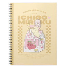 Caderno Espiral 🍓✨Leite de Ichigo ✨🍓
