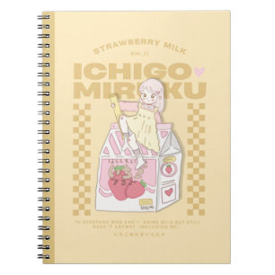 Caderno Espiral 🍓✨Leite de Ichigo ✨🍓